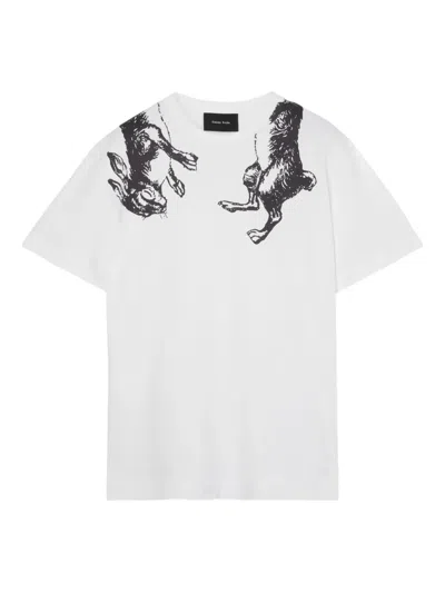 Simone Rocha Hare-print T-shirt In Gray