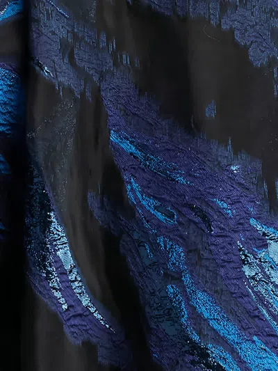 Tadashi Shoji Swirl-print Gown Dress