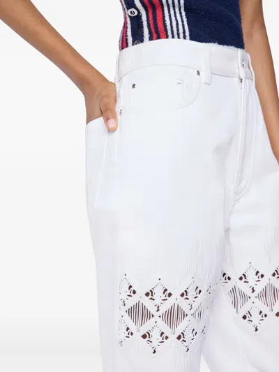 Rabanne Embroidered Fringed Trousers