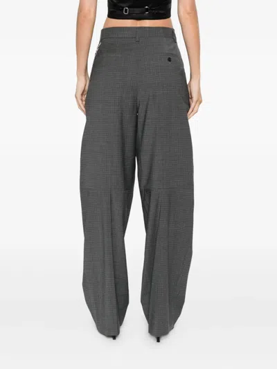 Alexander Wang Pleated Key-chain Trousers In Black