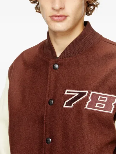 Diesel Wool-blend Varsity Jacket In Multi