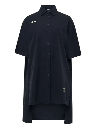 Jw Anderson Short-sleeve Pocket Dress In Black