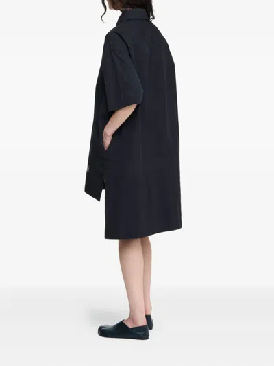 Jw Anderson Short-sleeve Pocket Dress In Black