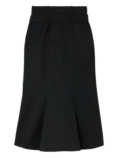 Simone Rocha Belted Skirt In Black