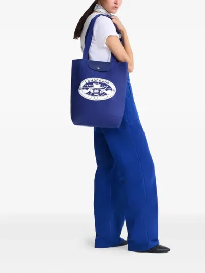 Longchamp Le Pliage M Logo-print Tote Bag