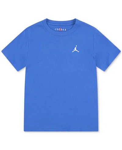 Jordan Big Boys Jumpman Air Embroidery T-shirt In Blue