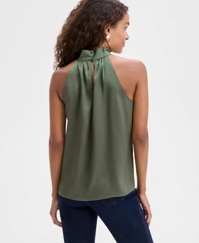 Inc International Concepts Women's Mock-neck Halter Top, Exclusively At Macy's
