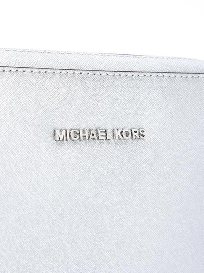 Shop Michael Michael Kors 'jet Set Travel' Crossbody Bag In Metallic