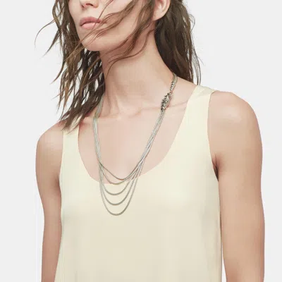 John Hardy Naga Multi Row Necklace With Black Sapphire, Black Spinel