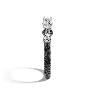 John Hardy Naga Station Bracelet With Black Sapphire