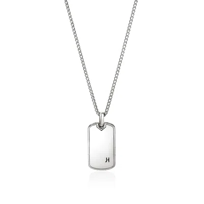 John Hardy Tag Necklace, Sterling Silver, Enamel