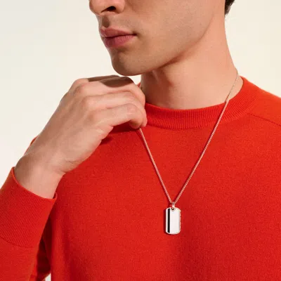 John Hardy Tag Necklace, Sterling Silver, Enamel