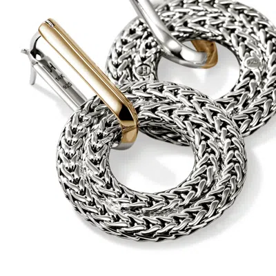 John Hardy Rata Drop Earring, Sterling Silver, Gold