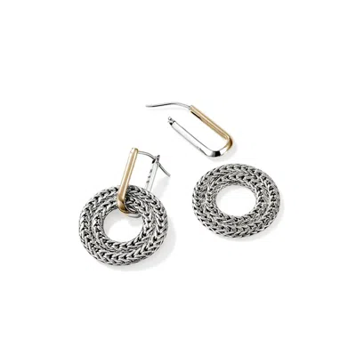 John Hardy Rata Drop Earring, Sterling Silver, Gold