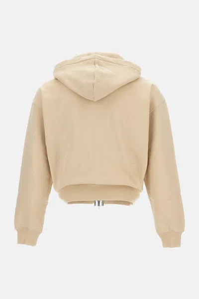 Jacquemus Grosgrain-trimmed Zippered Hoodie With Logo Detail