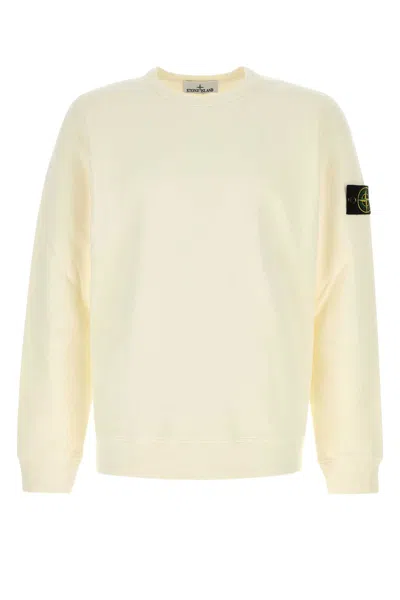Stone Island Cotton Blend Sweater In Neutral
