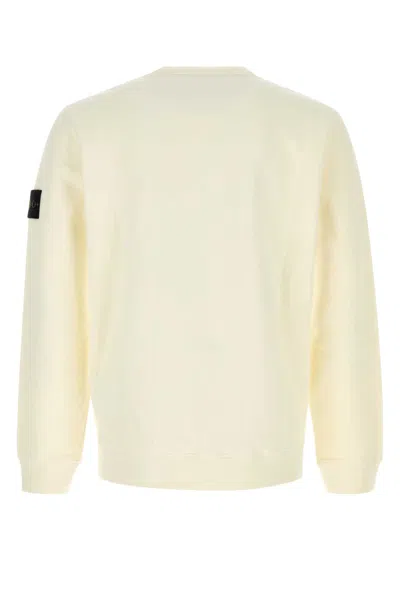 Stone Island Cotton Blend Sweater In Neutral
