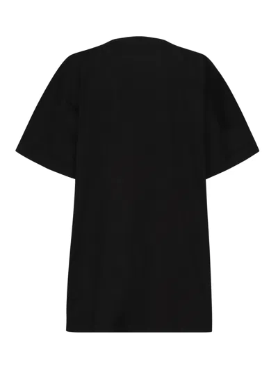 Stella Mccartney Printed Varsity T-shirt In Black