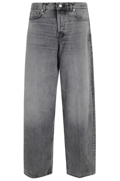 Haikure Grey Cotton Denim Jeans In Brown