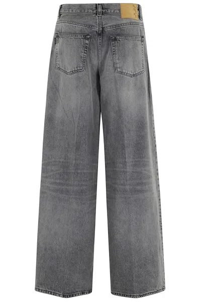 Haikure Grey Cotton Denim Jeans In Brown