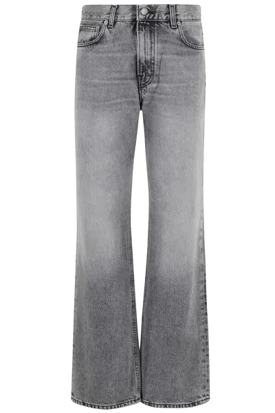 Haikure Straight Leg Trousers With Belt Loops