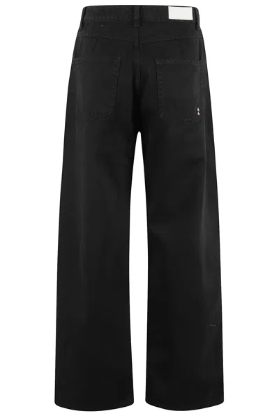 Icon Denim Jeans With Belt Loops In Black