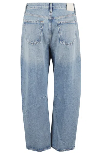 Citizen Of Humanity Citizens Of Humanity Miro Cropped Barrel-leg Jeans In Blue