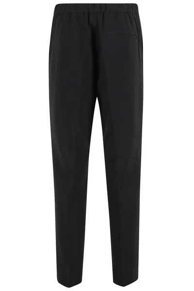 Theory Pull-on Trousers With Elastic Back In Black