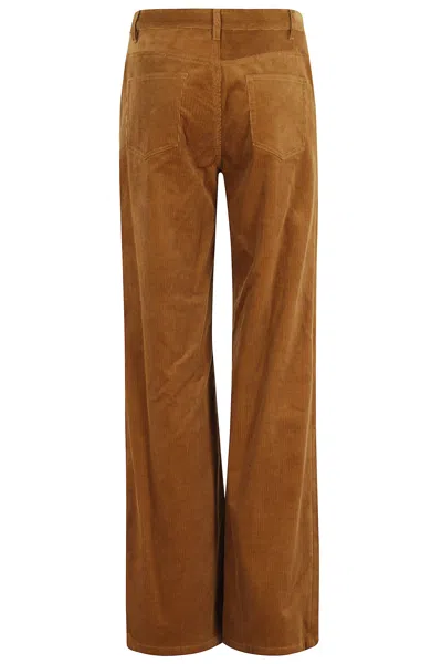 Apc Elisabeth Wide-leg Jeans A.p.c. In Brown
