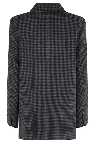 Apc Lucy Double Breasted Blazer In Gray