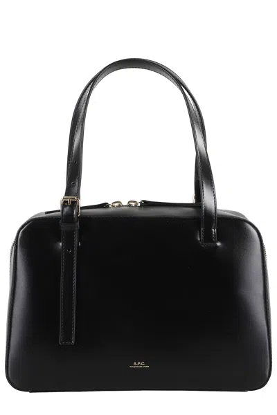 Apc Black Shoulder Bag With Versatile Carrying Options
