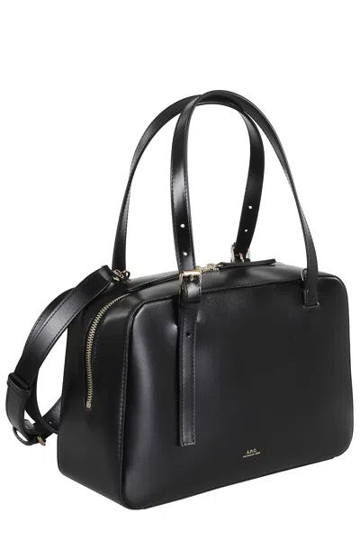 Apc Black Shoulder Bag With Versatile Carrying Options