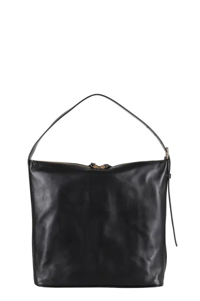 Apc A.p.c. Women Vera Leather Shoulder Bag In Black