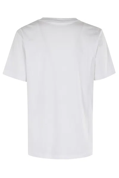 Marni Scribbled Logo Jersey Cotton T-shirt In White
