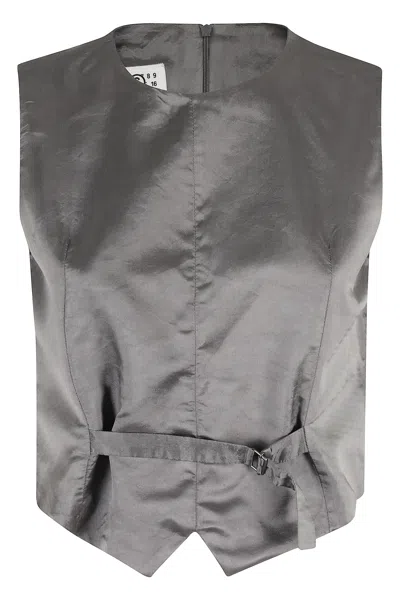 Mm6 Maison Margiela Gilet In Gray