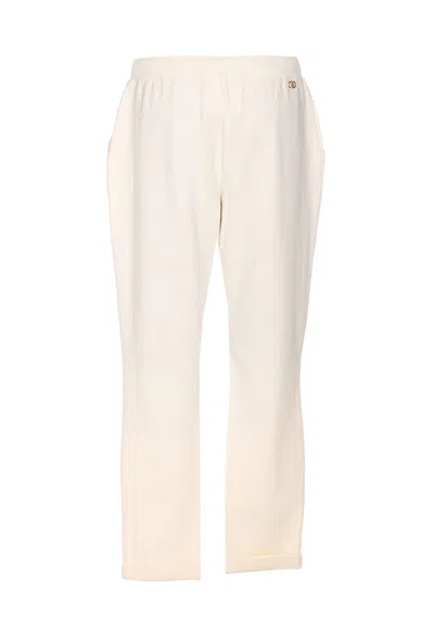 Liu •jo Drawstring-waist Trousers In Neutral
