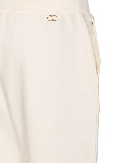 Liu •jo Drawstring-waist Trousers In Neutral