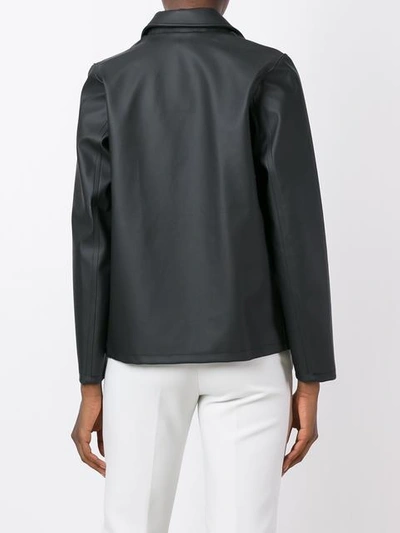 Shop Stutterheim Buttoned Jacket  In Black