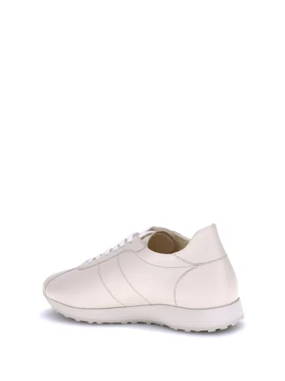 The Row Nappa Leather Low-top Sneakers In Neutral