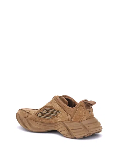 Balenciaga Men Monday Sneakers In Brown