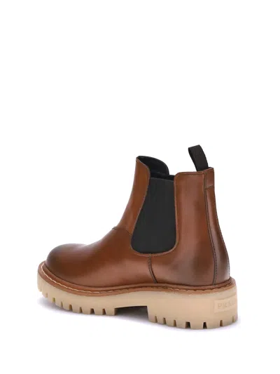 Prada Leather Ankle Boots