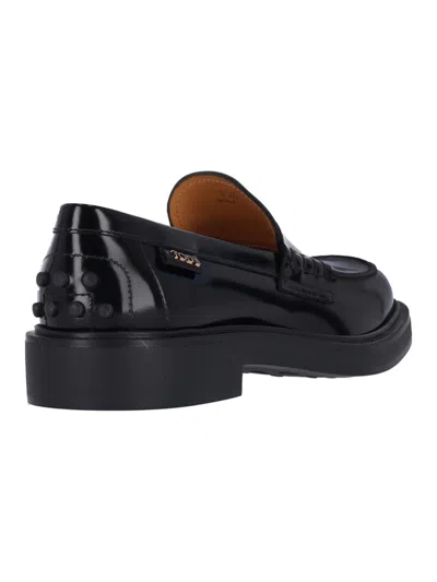 Tod's Mustard Gomma 20l Moccasins With Grommet-accented Heel