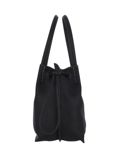Tod's Medium Logo Bucket Bag In Black