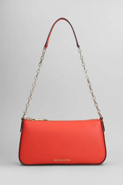 Michael Kors Empire Shoulder Bag In Red Leather