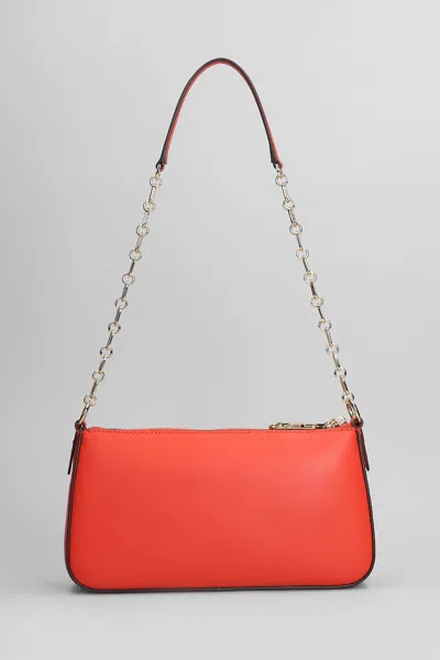 Michael Kors Empire Shoulder Bag In Red Leather