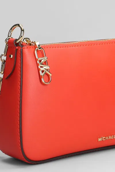 Michael Kors Empire Shoulder Bag In Red Leather