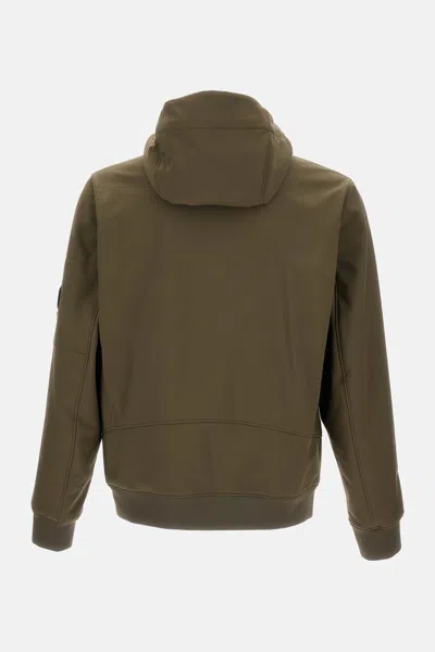 C.p. Company C.p.company C.p. Shell-r Hooded Jacket In Green