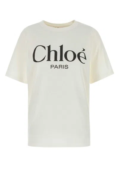 Chloé Chloe Women White Jersey Oversize T-shirt