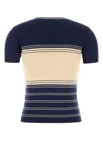 Valentino Navy Blue Cotton Sweater