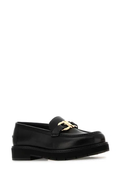 Ferragamo Maryan Chunky Sole Loafers With Gold-tone Hardware